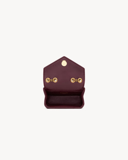 L-Y Leather Mini Chain Adjustable Handbag Wallet