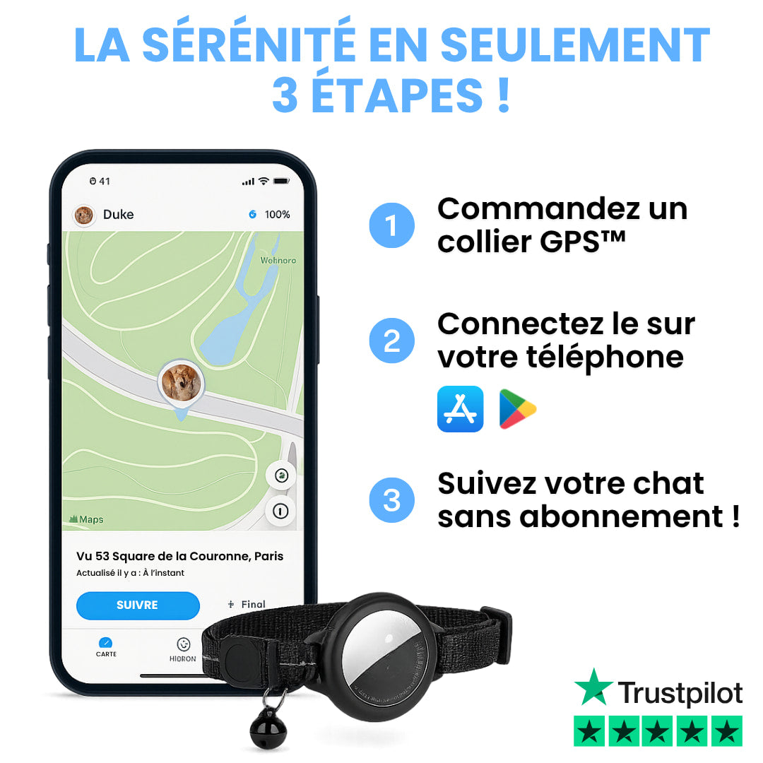 GPS CatGuard™ - Collier pour chat + Cadeau Exclusif